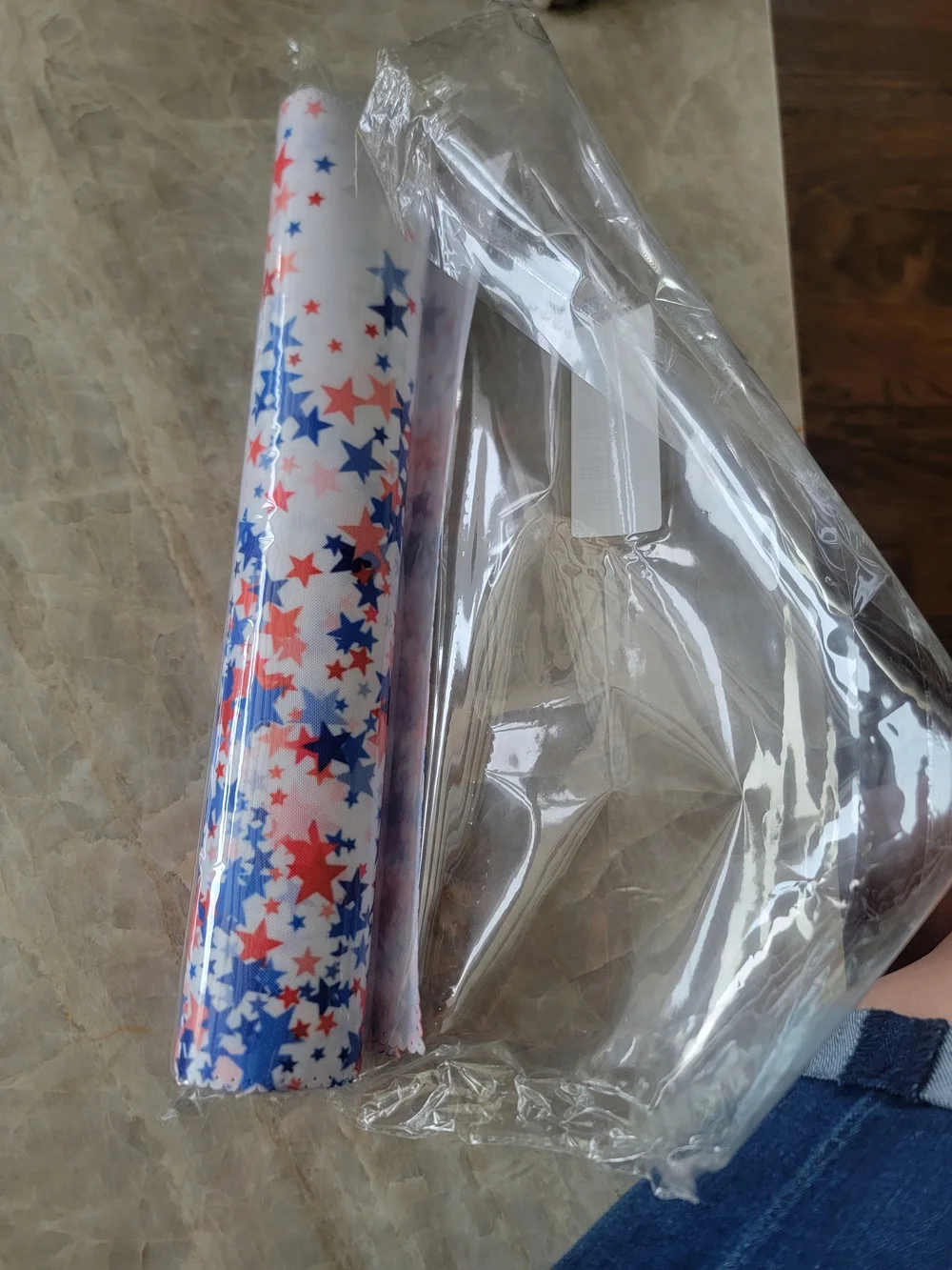 Naanle Patriotic Placemats Set of 6,  4th July Non Slip Heat-Resistant, Washable